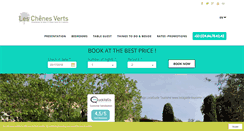 Desktop Screenshot of chambres-hotes-les-chenes-verts.com